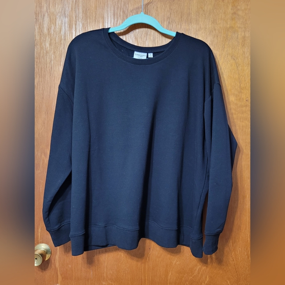 Super Soft By Torrid Size 2 Black Sweatshirt (33)